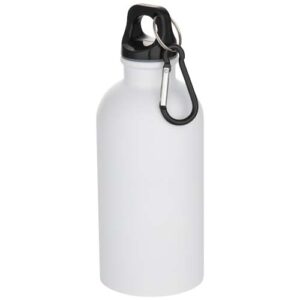 Borraccia da 400 ml in acciaio inossidabile certificato RCS a parete singola con moschettone Oregon