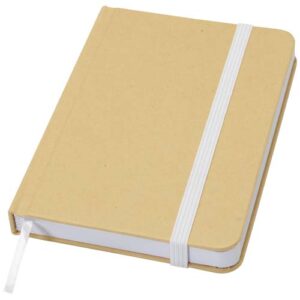 Blocco note formato A6 con copertina rigida in materiale riciclata e pagine bianche Reed