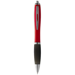 Penna a sfera Nash con fusto colorato e impugnatura nera (inchiostro nero)