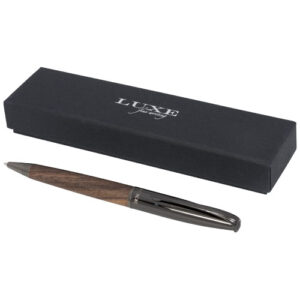 Penna a sfera con serbatoio in legno Loure (inchiostro nero)