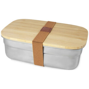 Contenitore per pranzo Tite in acciaio inossidabile con coperchio in bambù da 700 ml