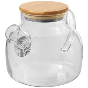Teiera con colino e coperchio in bambù Zen