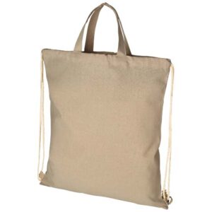 Zaino con cordoncino Pheebs in tessuto riciclato, 210 g/m² - 6L