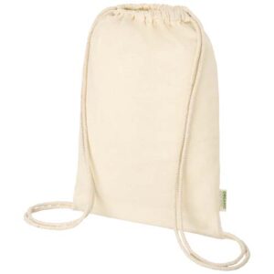 Zaino in cotone biologico 100 g/m² con cordoncino Orissa - 5L