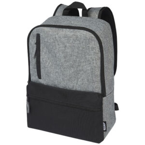 Zaino bicolore per portatile da 15" in materiale riciclato certificato GRS Reclaim 14L