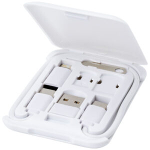 Cavo di ricarica modulare in plastica riciclata con supporto per telefono Savvy