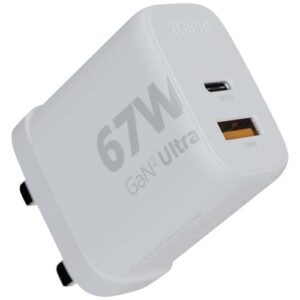 Caricabatterie da parete da 67 W con spina UK Xtorm XEC067G GaN² Ultra