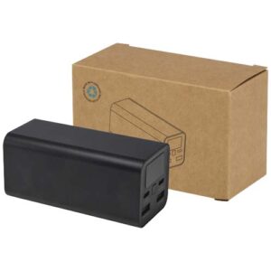 Power bank in alluminio riciclato certificato RCS da 20.000 mAh e 70 W Acamar