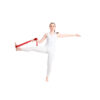 Sporty,Beautiful,Young,Beginning,Yoga,Female,Student,In,White,Sportswear