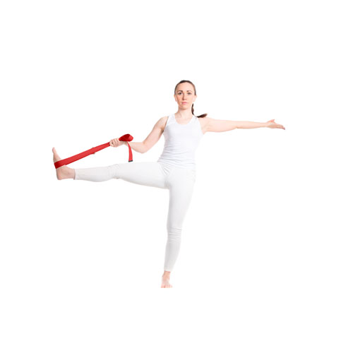 Sporty,Beautiful,Young,Beginning,Yoga,Female,Student,In,White,Sportswear