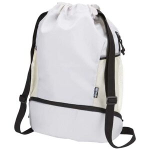 Borsa sportiva con cordoncino in materiale riciclato certificato GRS e scomparto inferiore da 18 litri Nomad