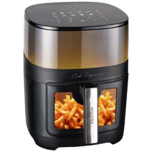 Friggitrice ad aria da 8 litri con doppio cestello Prixton Cook Organics
