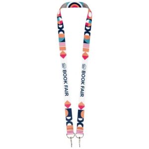 Lanyard in sublimazione in rPET Leia con 2 ganci