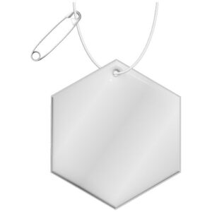 Gancio in PVC catarifrangente esagonale con catenella RFX™
