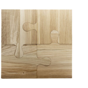 Tagliere in rovere con design puzzle SCX.design K05