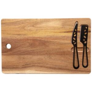 Set per formaggi con coltelli e tagliere SCX.design K06