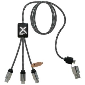 Cavo di ricarica di Tipo-C con doppio logo luminoso da 60 W SCX.design C33