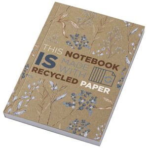 Blocco note formato A6 con copertina morbida in carta kraft riciclata e 100 fogli Novella Austen