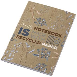 Blocco note formato A6 con copertina morbida in carta kraft riciclata e 50 fogli Novella Austen
