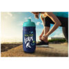 Drinking,Water,Concept.,Female,Runner,Tying,Her,Shoe,Next,To