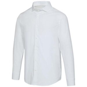 Camicia in tessuto di popeline da uomo Carnelian