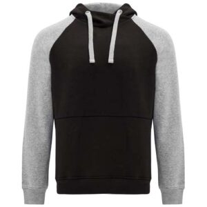 Felpa con cappuccio unisex bicolore Badet